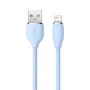 Кабель Baseus USB Cable to Lightning Jelly Liquid Silica Gel 2.4A 2m Blue (CAGD000103): Тип USB Cable - Lightning