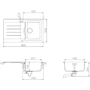 Кухонная мойка SCHOCK SIGNUS D100 Polaris-99 (50044599): Форма Прямоугольная