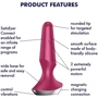 Анальная смарт-пробка Satisfyer Plug-ilicious 2 (малиновая)
