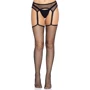 Чулки-сетка Leg Avenue Net stockings with garter belt One size Black