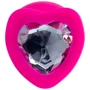 Анальная пробка с кристаллом ToDo Anal Plug Diamond Heart, L