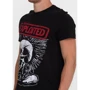 Футболка H&M 5049576 M черная с принтом: Сезон Лето