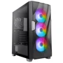 Корпус Antec DF700 FLUX Gaming (0-761345-80070-9): Матеріал передній панелі пластик і сталь