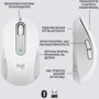 Мышь Logitech Signature M650 L Wireless Mouse for Business Off-White (910-006349): Радиус действия до 10 метров