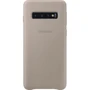 Аксессуар для смартфона Samsung Leather Cover Grey (EF-VG973LJEGRU) for Samsung G973 Galaxy S10