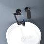 Смеситель настенный Lefton Single-Handle Wall Mount Bathroom Faucet with Temperature Display-BFWM2401 Matt Blac: Длина излива, см 20