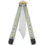 Нож Benchmade Necron, balisong, jade G10, 99 (99): Система открывания одной рукой Есть