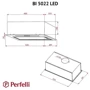 Вытяжка Perfelli BI 5022 I LED: Тип монтажа Встраиваемый