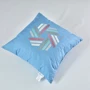 Подушка IDEIA Rain декоративная с вышивкой джинс/Simplicity 50х50 см (4820227283590)