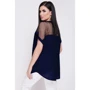 Блуза FashionUp BZ-1640C 42-44 синя з коротким рукавом: Сезон літо
