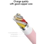 Кабель T-PHOX USB Cable to USB-C Kitty 1m Pink (T-C817 Pink) фото 5
