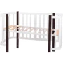 Детская кроватка Babyroom Луна 120х60 см белый - венге (625644)