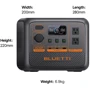 Зарядная станция Bluetti AC50P 504Wh 700W: Выходы потребителей Автоприкуриватель, USB-C, USB-A, 220V