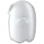 Вакуумный клиторальный стимулятор с вибрацией Satisfyer Glowing Ghost White