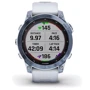 Смарт-часы Garmin Fenix 7 Sapphire Solar Mineral Blue DLC Titanium with Whitestone Band (010-02540-25): Цвет ремешка белый