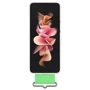 Чохол для телефона Samsung Silicone with Strap Cover White (EF-GF711TWEGRU) для Samsung F711 Galaxy Flip 3: Матеріал TPU (термополиуретан) и поликарбонат