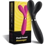 Двусторонний вибростимулятор BOSS Dual-head Massager Y-Wand Black (BS5200026)