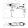 Дрель Metabo SBEV 1300-2 S Futuro Plus (600786500): Тип инструмента Ударная дрель