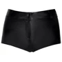 Шортики Noir Handmade F318 Wild crocodile printed wetlook shorts Вlack, XL