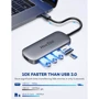 Адаптер HooToo USB-C to USB-C 100W + HDMI + 3xUSB 3.0 + SD Space Grey (HT-UC010): Інтерфейс підключення USB-C