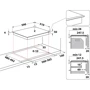 Варочная поверхность Whirlpool WS Q2760 BF: Размеры для встраивания (ШхГ) 56х48 см