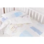 Сменная постель 3 эл. Twins Dolce Друзья зайчики 3060-D-003, blue, голубая: Тип постельный комплект