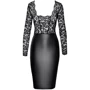Платье Noir Handmade F295 Euphoria lace and wetlook midi dress Вlack, XXL