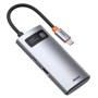 Адаптер Baseus Adapter USB-C to 2xUSB3.0+HDMI+USB-C Gray (CAHUB-CY0G)