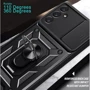 Чехол для телефонов Mobile Case Camshield Serge Ring Black for Samsung A165 Galaxy A16 4G / A166 Galaxy A16 5G: Цвет черный