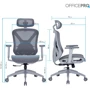 Кресло офисное OfficePro Atlas (OC630G-DG-DG)
