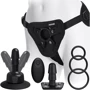 Набор для страпона Doc Johnson Vac-U-Lock VIBRATING Dual Density ULTRASKYN Set