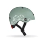 Детский защитный шлем Scoot&Ride зеленый с фонариком (SR-181206-GREENLINES) фото 8