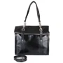 Женская сумка тоут Laskara черная (LK10201-black): Застежка Молния