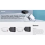 Зарядний пристрій Baseus Wall Charger USB-C and USB PPS Quick Charge 30W White (CCFS-C02): Кабель в комплекті Відсутнє
