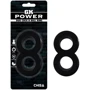 Ерекційне кільце Chisa GK Power Duo Cock 8 Ball Ring Black