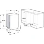 Встраиваемая посудомоечная машина Gorenje GV55111: Размеры 81.5 x 44.8 x 55 см