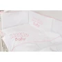 Постельный комплект Twins Little Baby 4042-TLB-08 white/pink 6 эл. белый/розовый