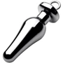 Анальная пробка Tom of Finland Weighted Aluminum Plug with Pull Ring, 13.5см