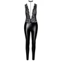 Комбинезон Noir Handmade F298 Libido Deep-V catsuit with collar and pearl chain Black, M