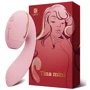 Вакуумный вибратор KisToy Tina Mini Pink, вагинально-клиторальный