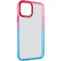 Чехол для iPhone TPU Case TPU+PC Fresh Sip Turquoise/Pink for iPhone 12 / 12 Pro
