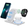 Зарядное устройство WIWU Wireless Charger Power Air 3 in 1 Wi-W020 15W White for Apple iPhone, Apple Watch and Apple AirPods: Тип беспроводное