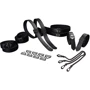 Набор из 8 ремней для связывания LOCKINK 8-Bondage-Straps Restraint Set - Black