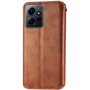 Аксессуар для смартфона Mobile Case Getman Cubic Brown for Xiaomi Redmi Note 12 4G: Материал искусcтвенная кожа и термополиуретан