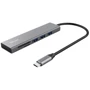 Адаптер Trust Adapter Halyx USB-C to 3xUSB3.2+SD/TF Grey (24191_TRUST): Колір серый