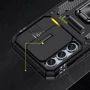 Чохол для телефона Mobile Case Camshield Army Ring Black для Samsung A356 Galaxy A35 / A556 Galaxy A55: Матеріал TPU (термополиуретан) и поликарбонат