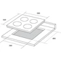 Варочная поверхность BORGIO IC 604 SL: Размеры для встраивания 56х49 см