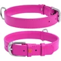 Ошейник WAUDOG Glamour без украшений 25 мм 38-49 см розовый (33047)