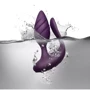 Анально-вагинальный вибратор для пар Rocks Off Cocktail Purple, пульт ДУ