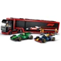 Конструктор LEGO City Грузовик F1 с автомобилями RB20 и AMR24 1086 деталей (60445): Серия City